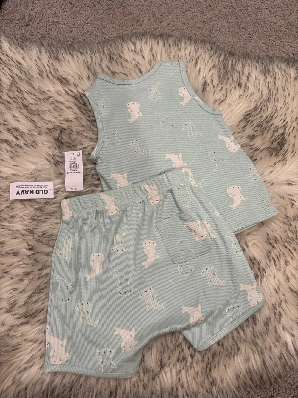 18M-24M NWT Old Navy Henley Tank Top and Shorts Set